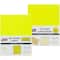 JAM Paper Neon Yellow Mailing Address Label Combo Set